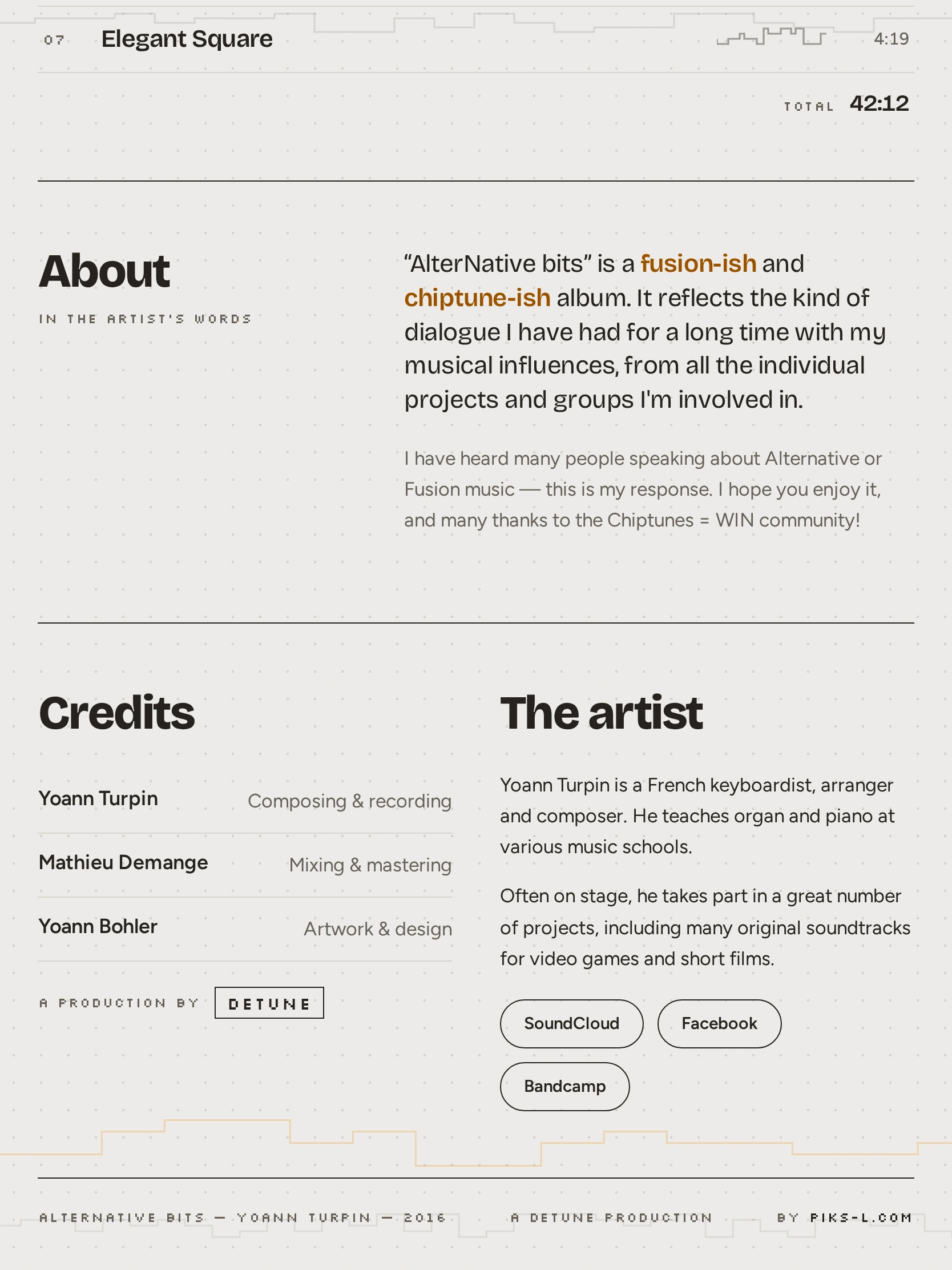 AlterNative bits — Pied de page (tablette)