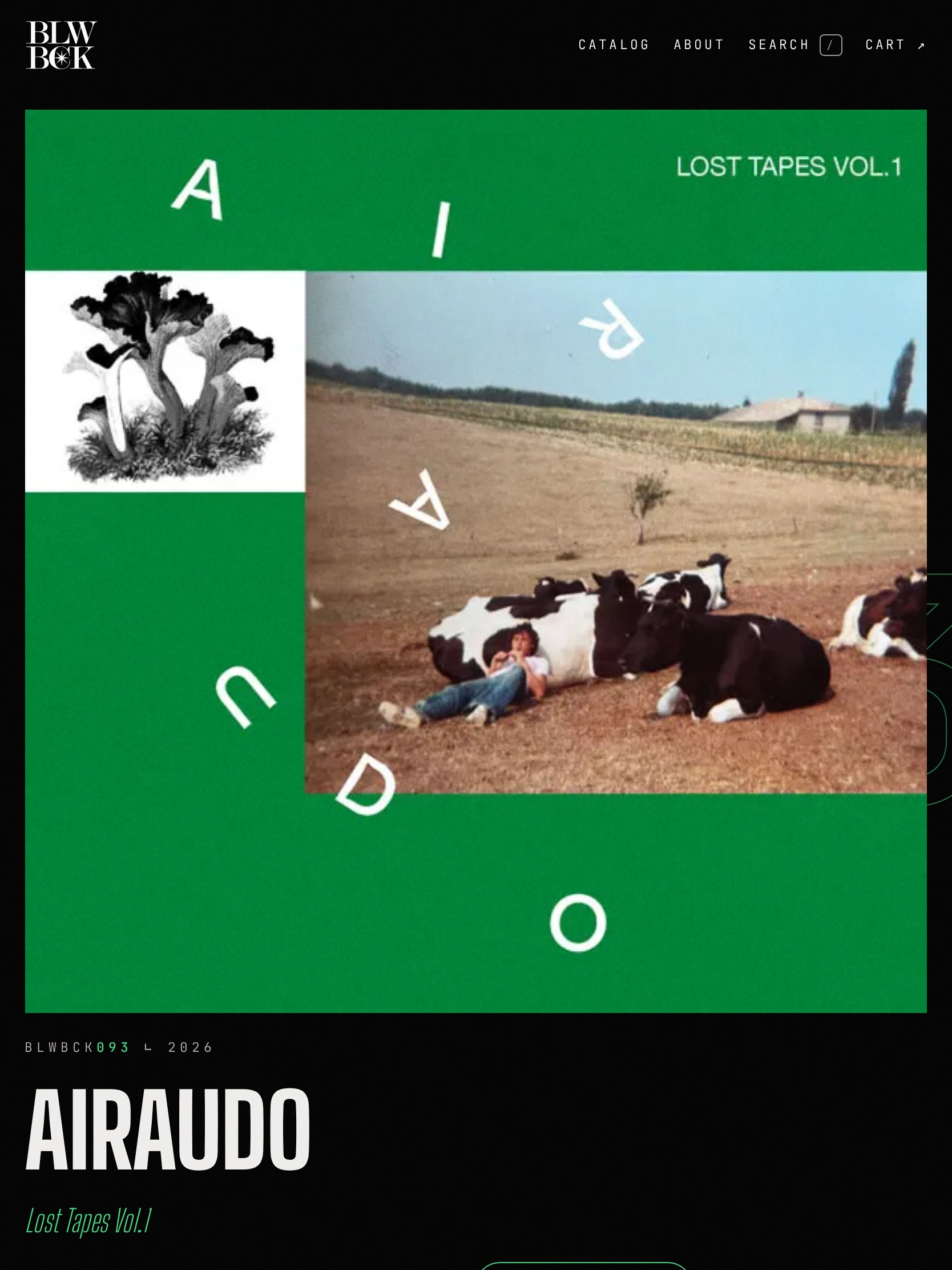 BLWBCK — Un album (tablette)