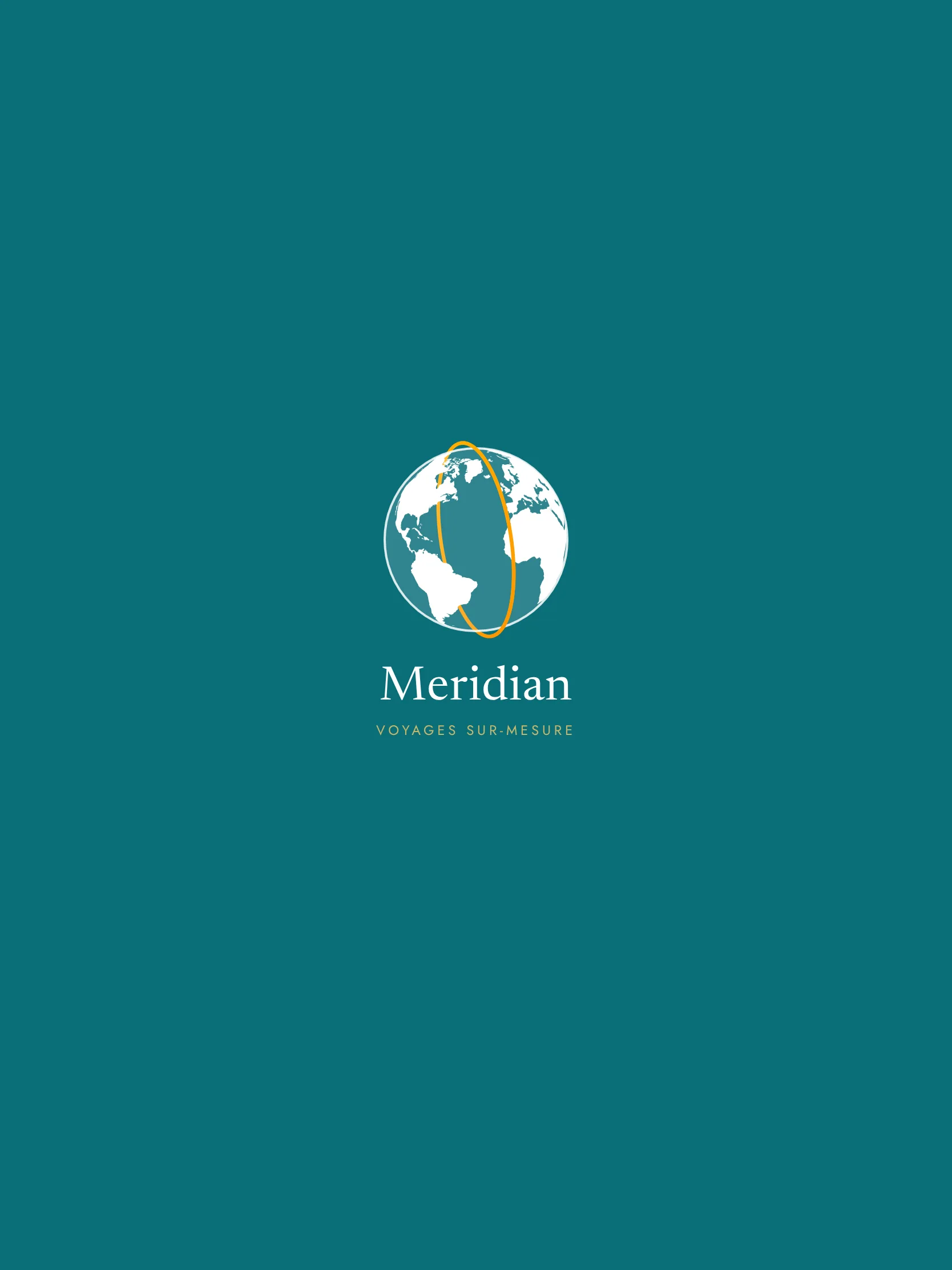 Meridian Voyages — Écran de chargement (tablette)