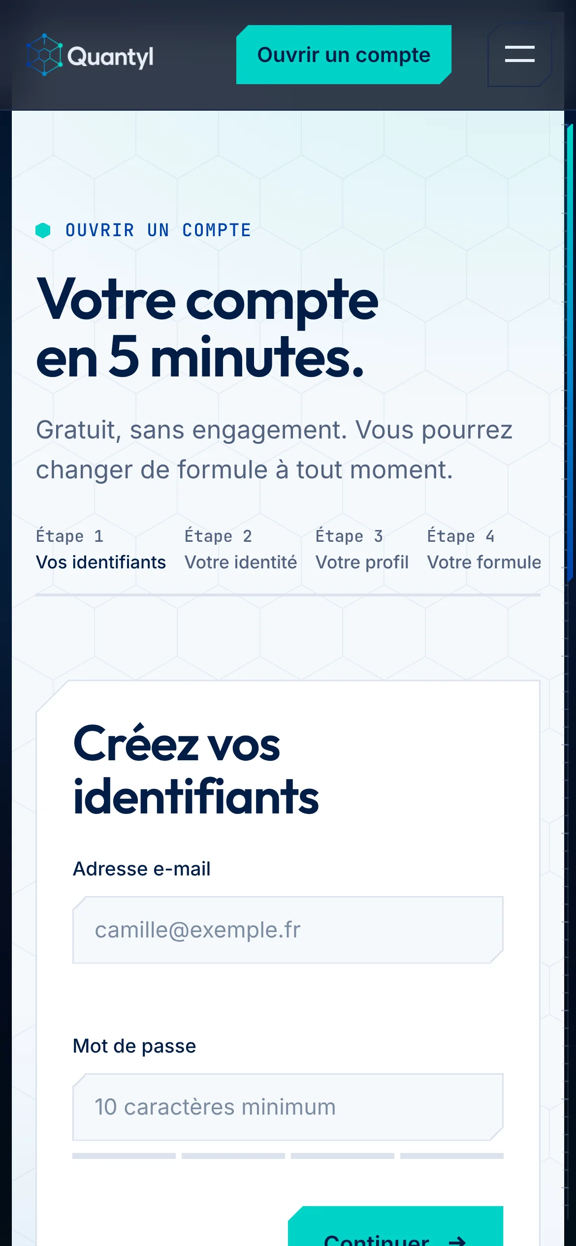Quantyl Trading — L’ouverture de compte (téléphone)