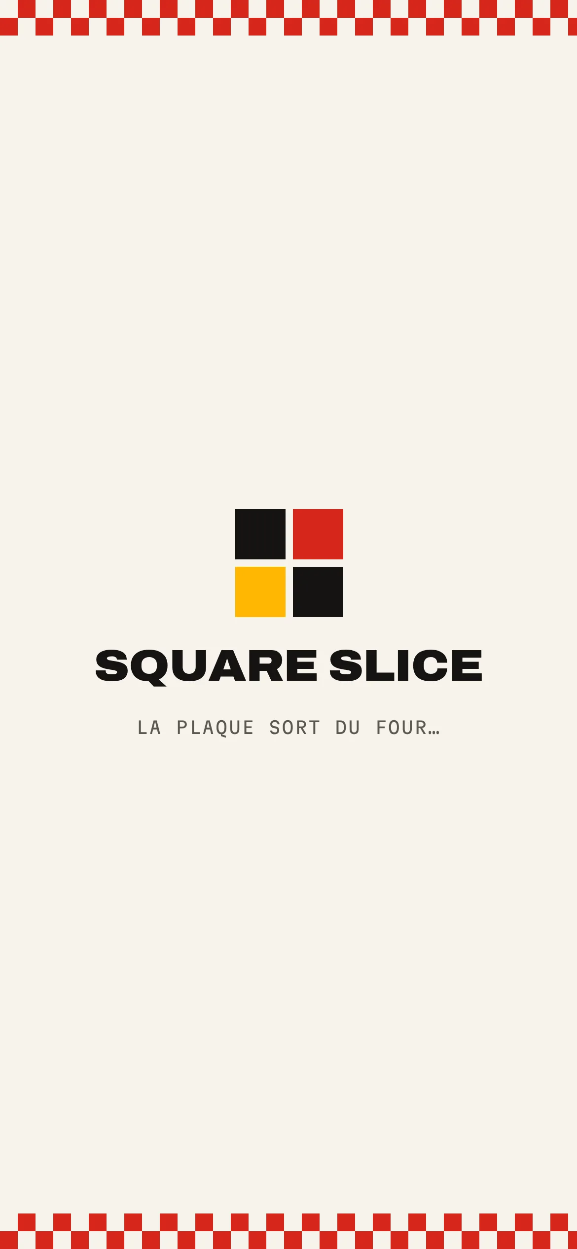 Square Slice — Écran de chargement (téléphone)