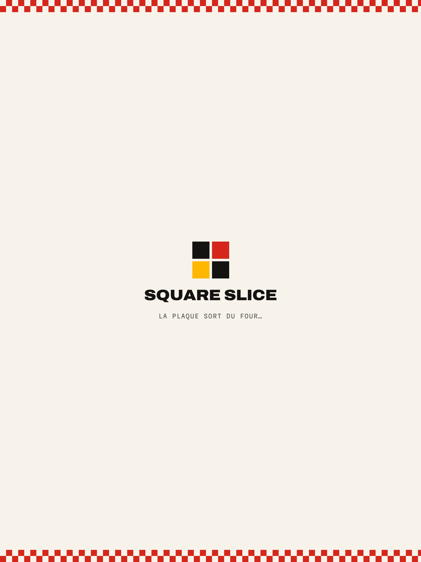 Square Slice — Écran de chargement (tablette)