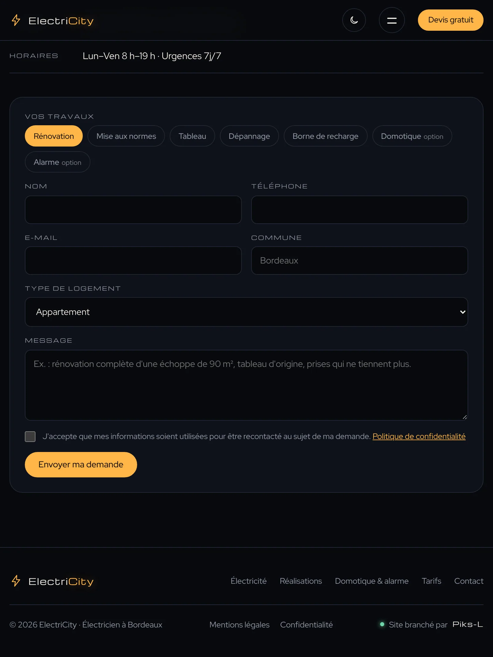 ElectriCity — Le pied de page (tablette)