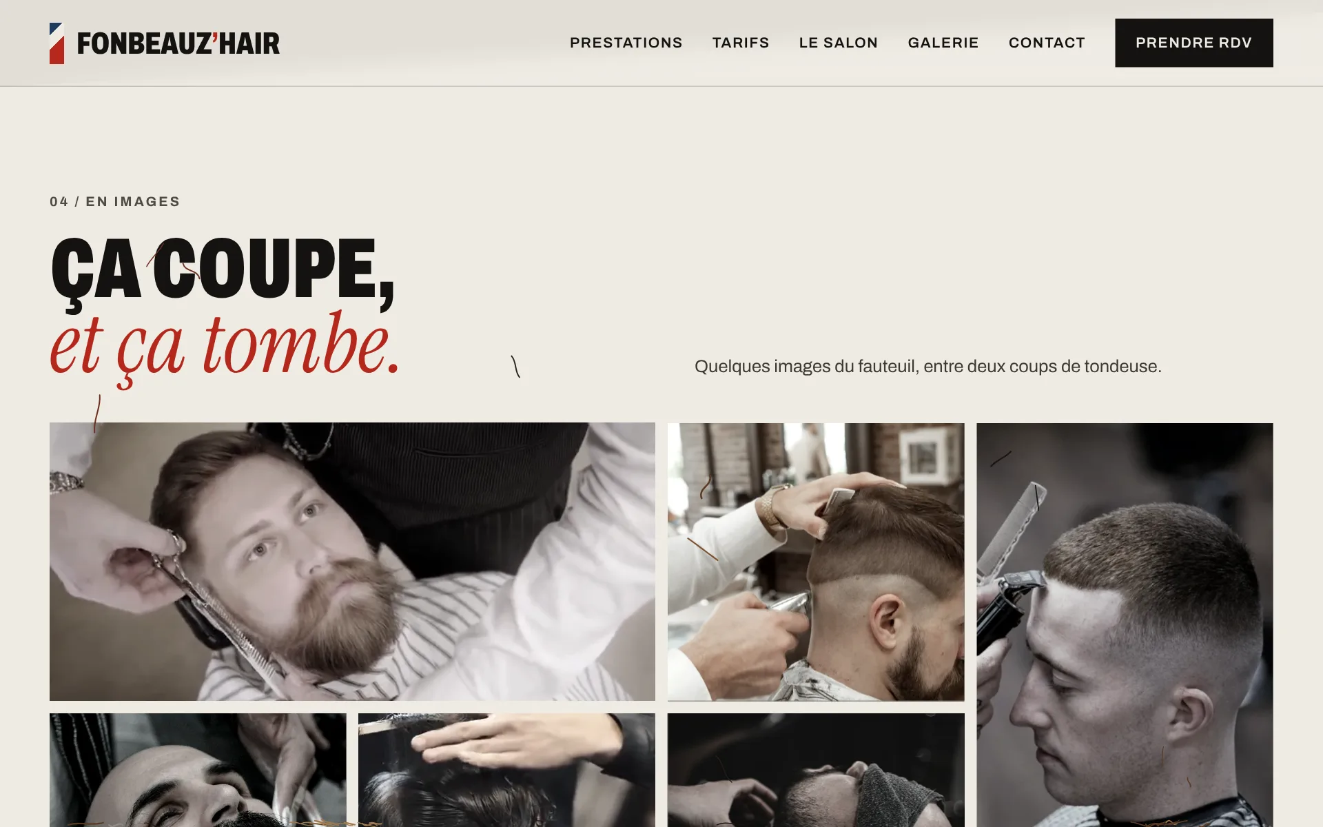 Fonbeauz’Hair — La galerie (écran)
