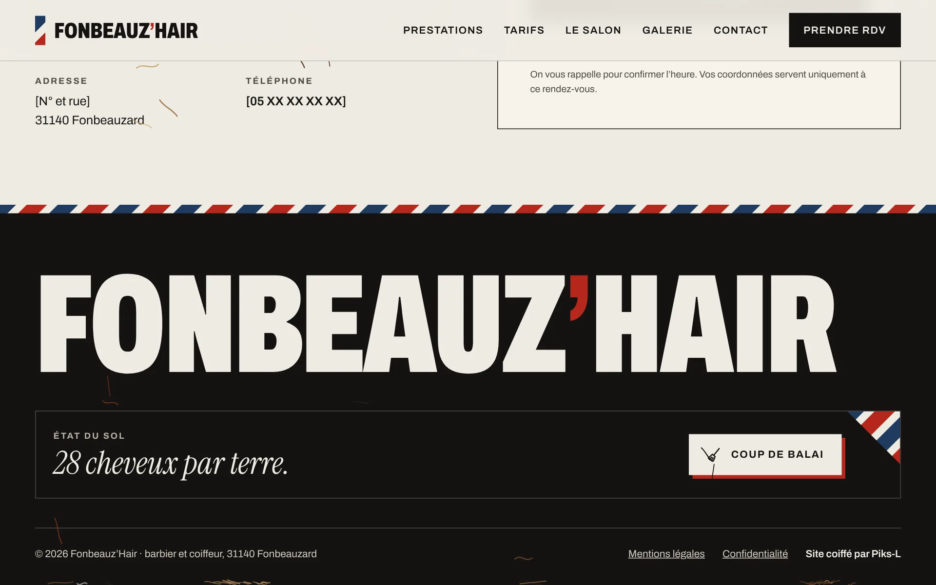 Fonbeauz’Hair — Le pied de page et le balai (écran)