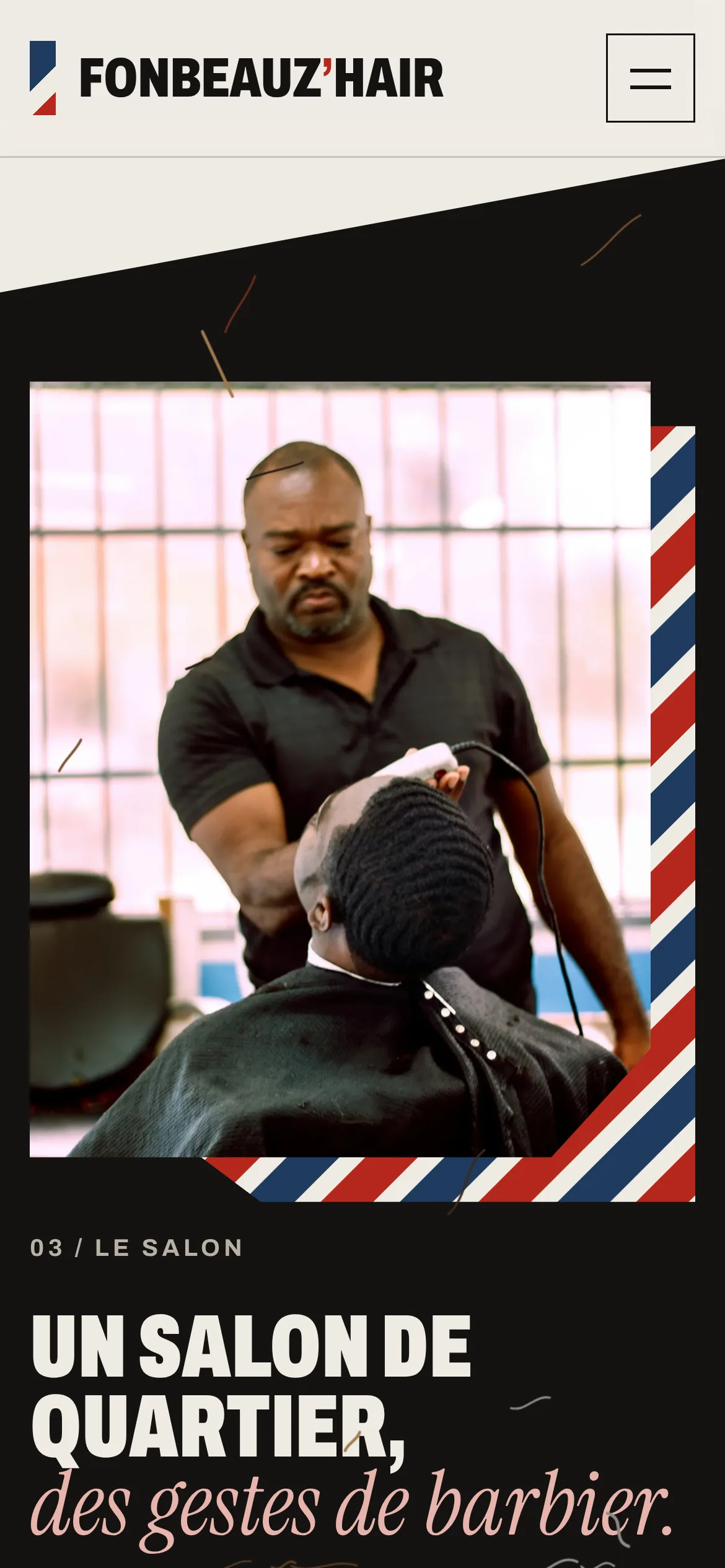 Fonbeauz’Hair — Le salon et son barbier (téléphone)