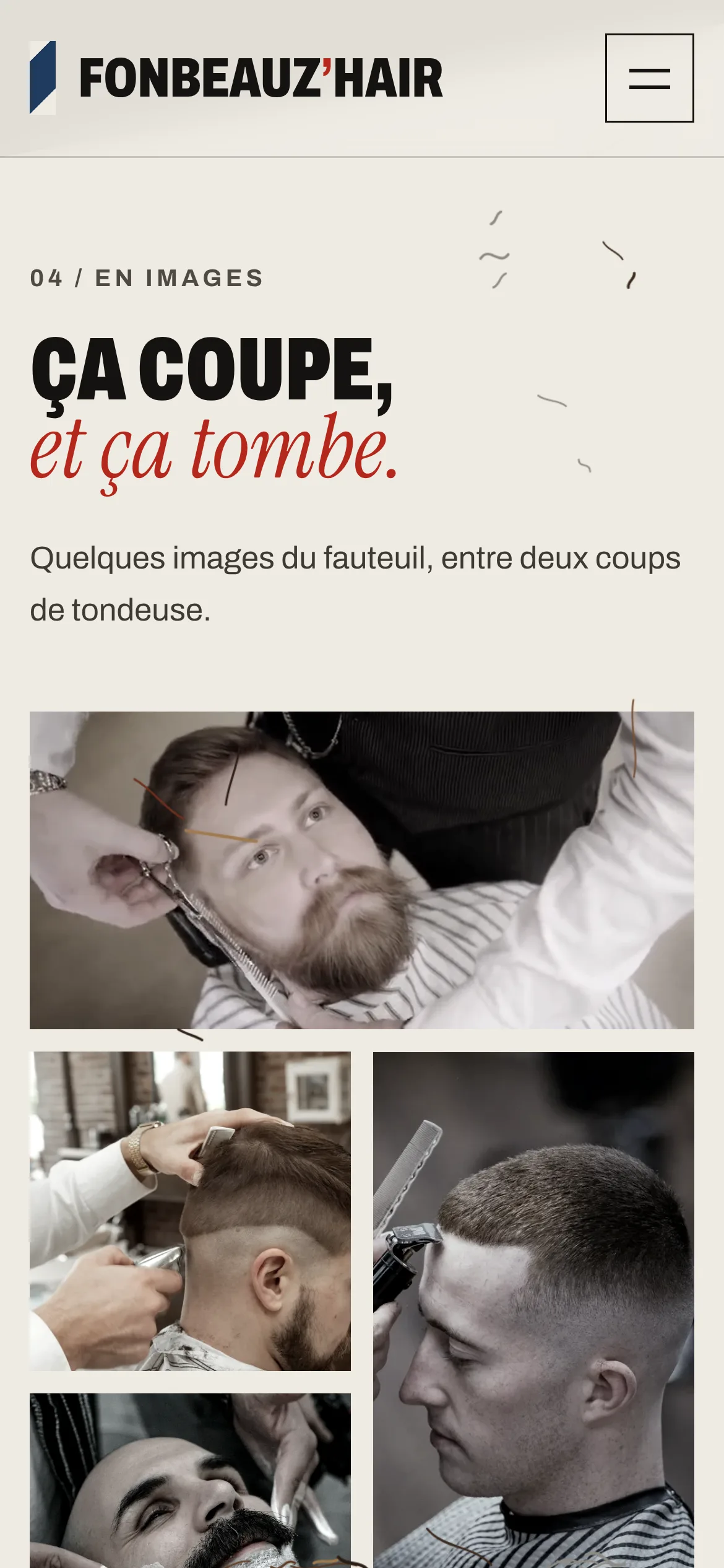 Fonbeauz’Hair — La galerie (téléphone)