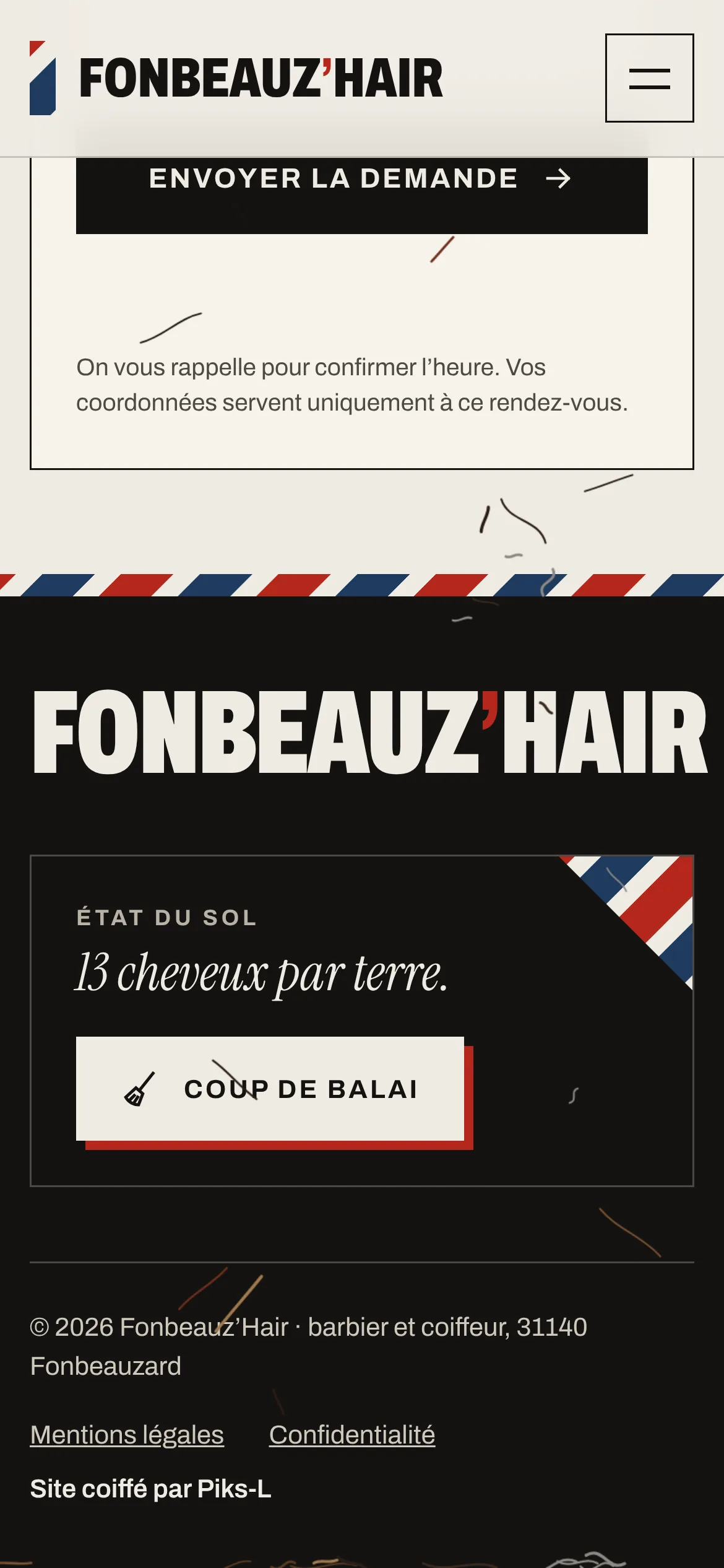Fonbeauz’Hair — Le pied de page et le balai (téléphone)