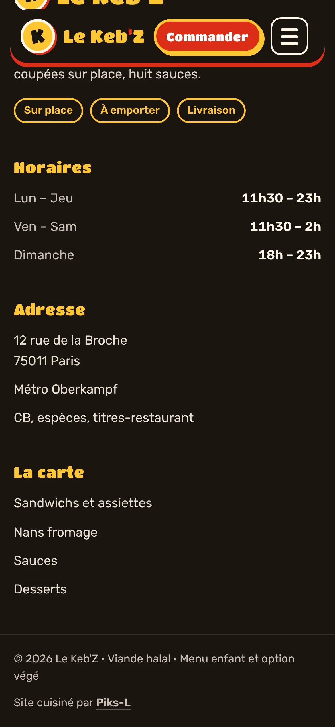 Le Keb'Z — Le pied de page (téléphone)