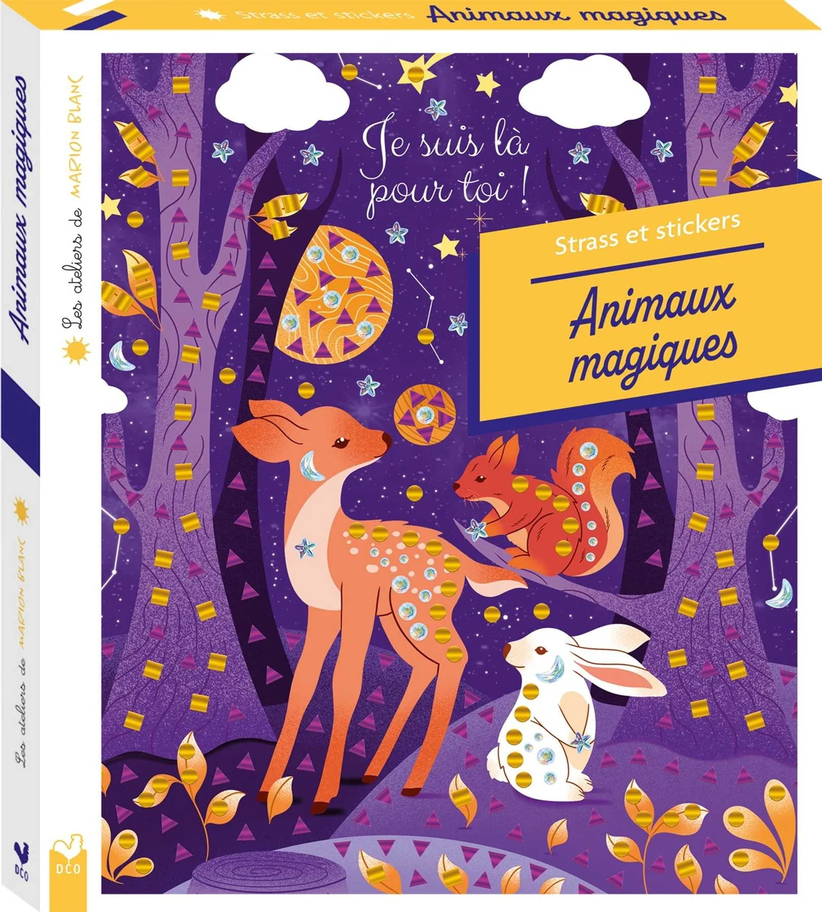 Coffret Animaux magiques à décorer de strass et de stickers