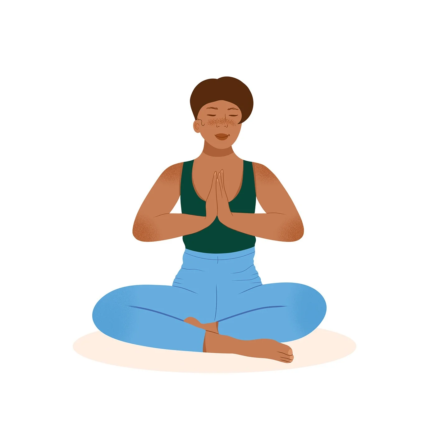 Illustration d’une personne en posture de détente