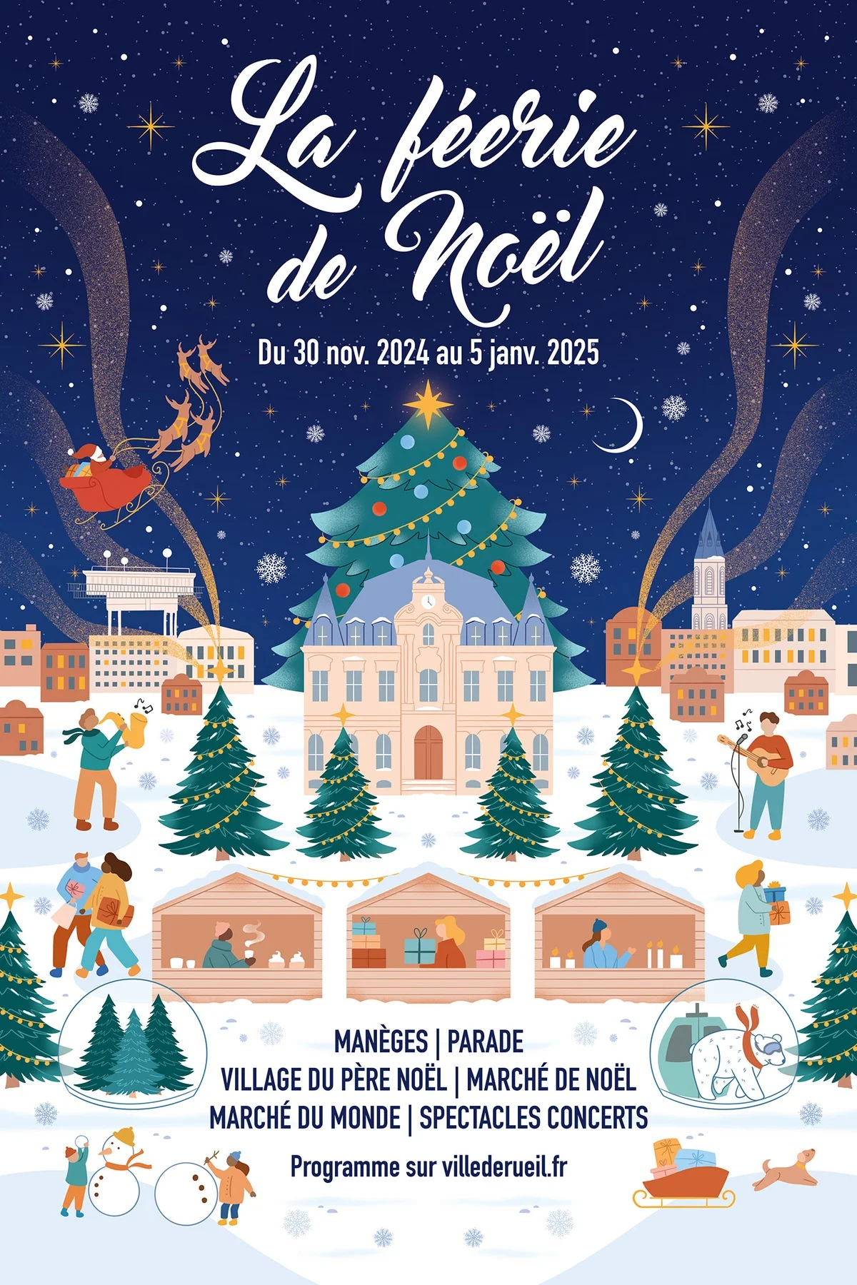Affiche La féerie de Noël pour la ville de Rueil-Malmaison